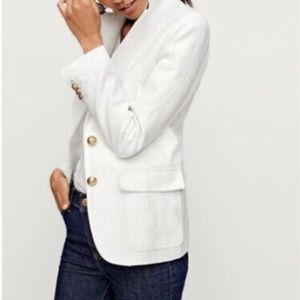 J Crew White Linen Blazer